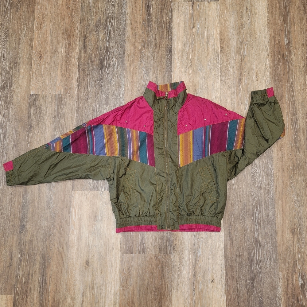 Vintage River Edge Sport Windbreaker Jacket